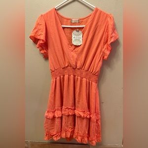 Altar’d state mini dress, size M, new with tag, color on tag is Salmon